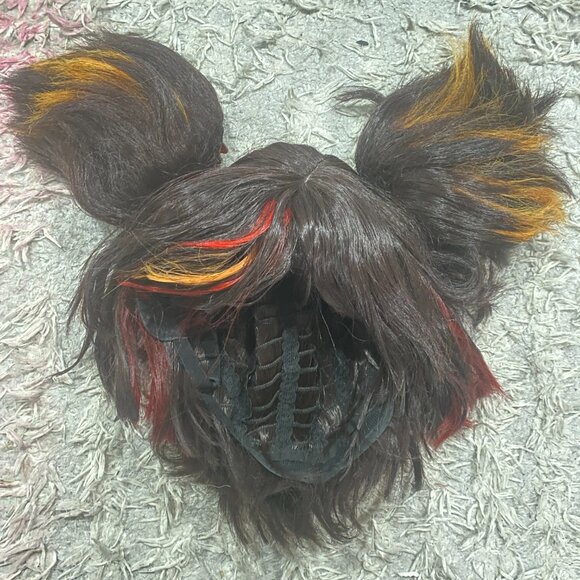 Game Genshin Impact XinYan Cosplay Wig Xin Yan Short Brown - Picture 3 of 6
